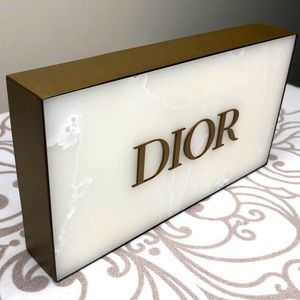 DIOR Display Plaque Decor - Authentic in Gold/Marble